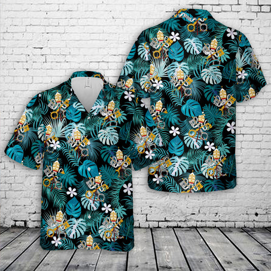 Emblem of the Holy See Hawaiian Shirt