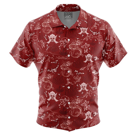 Fire Nation Avatar The Last Airbender Button Up Hawaiian Shirt