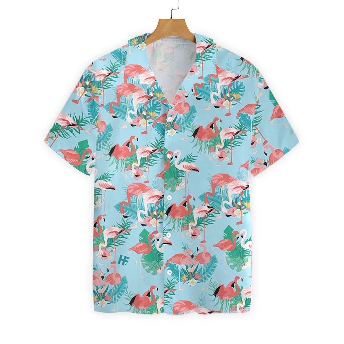 Gifury Flamingo Hawaii Shirt White Pink Flamingo Hawiian Shirt Flamingo Aloha Shirt 2022