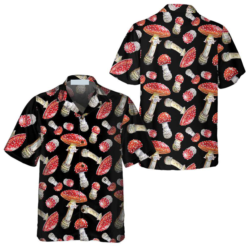 Fly Agaric Red Mushroom - For Men And Women - Hawaiian Shirt