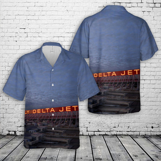 Fly Delta Jets Sign Hawaiian Shirt