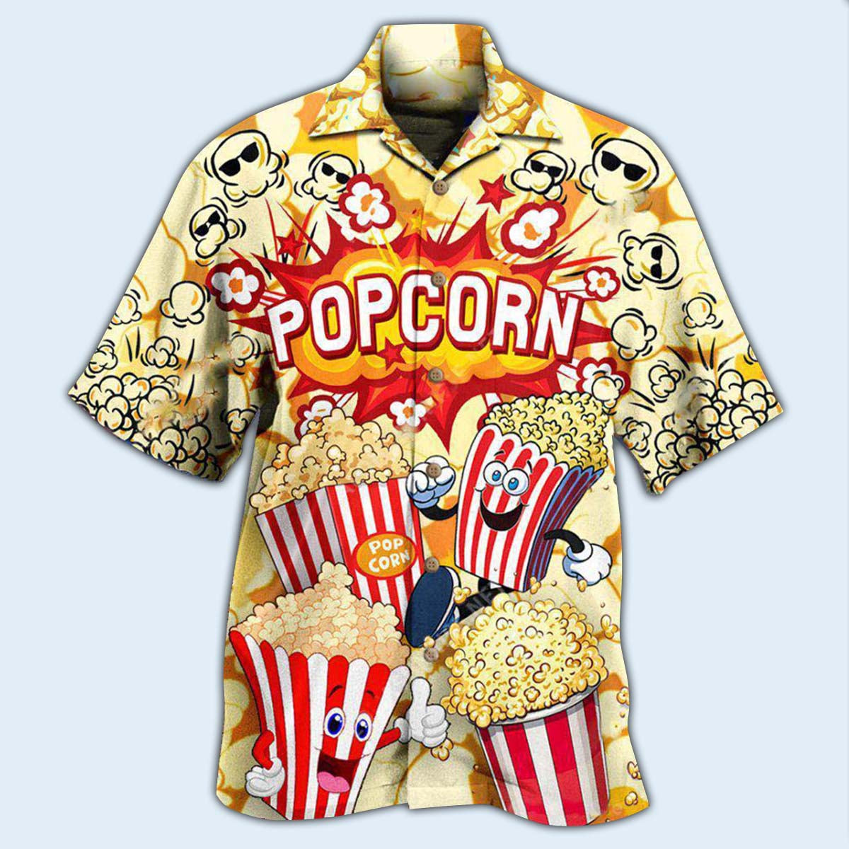 Food Popcorn Is Always The Answer Bang Hawaiian Shirt