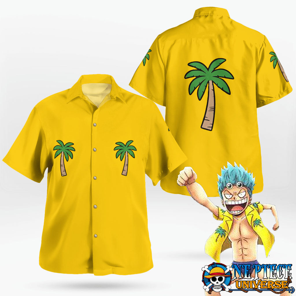Franky One Piece Baby Hawaiian Shirt Yellow HOT | One Piece Universe Store