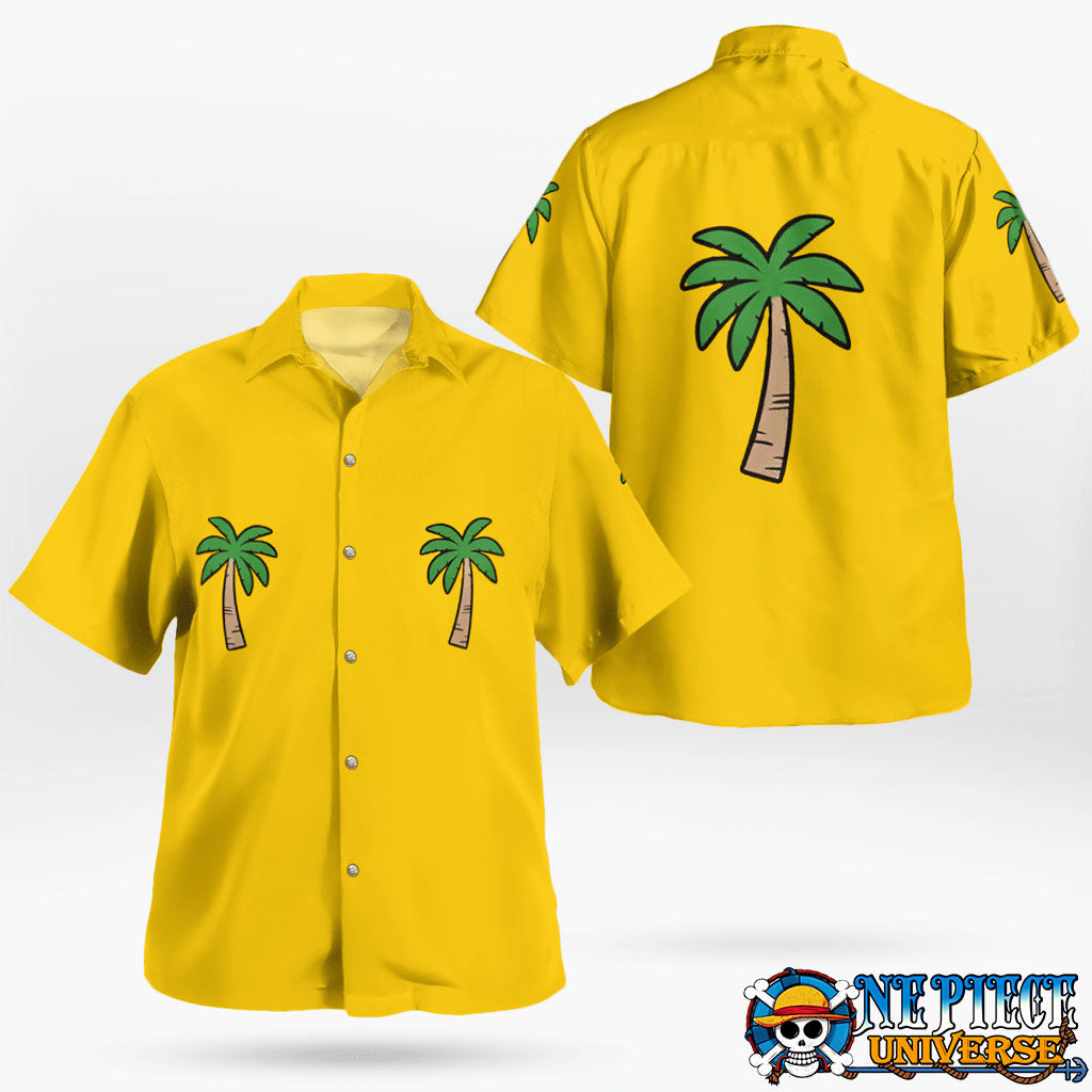 Franky One Piece Baby Hawaiian Shirt Yellow HOT | One Piece Universe Store