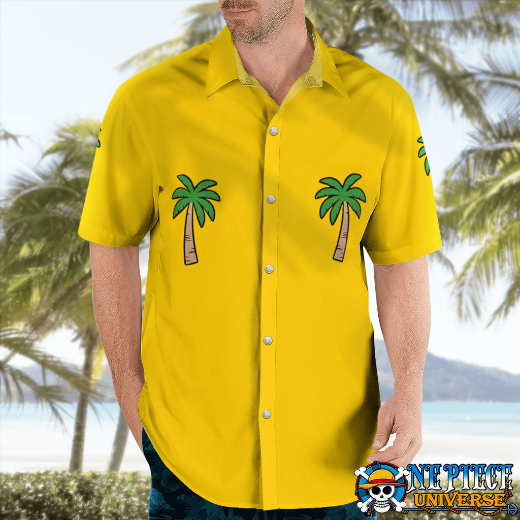 Franky One Piece Baby Hawaiian Shirt Yellow HOT | One Piece Universe Store