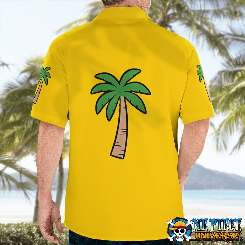 Franky One Piece Baby Hawaiian Shirt Yellow HOT | One Piece Universe Store