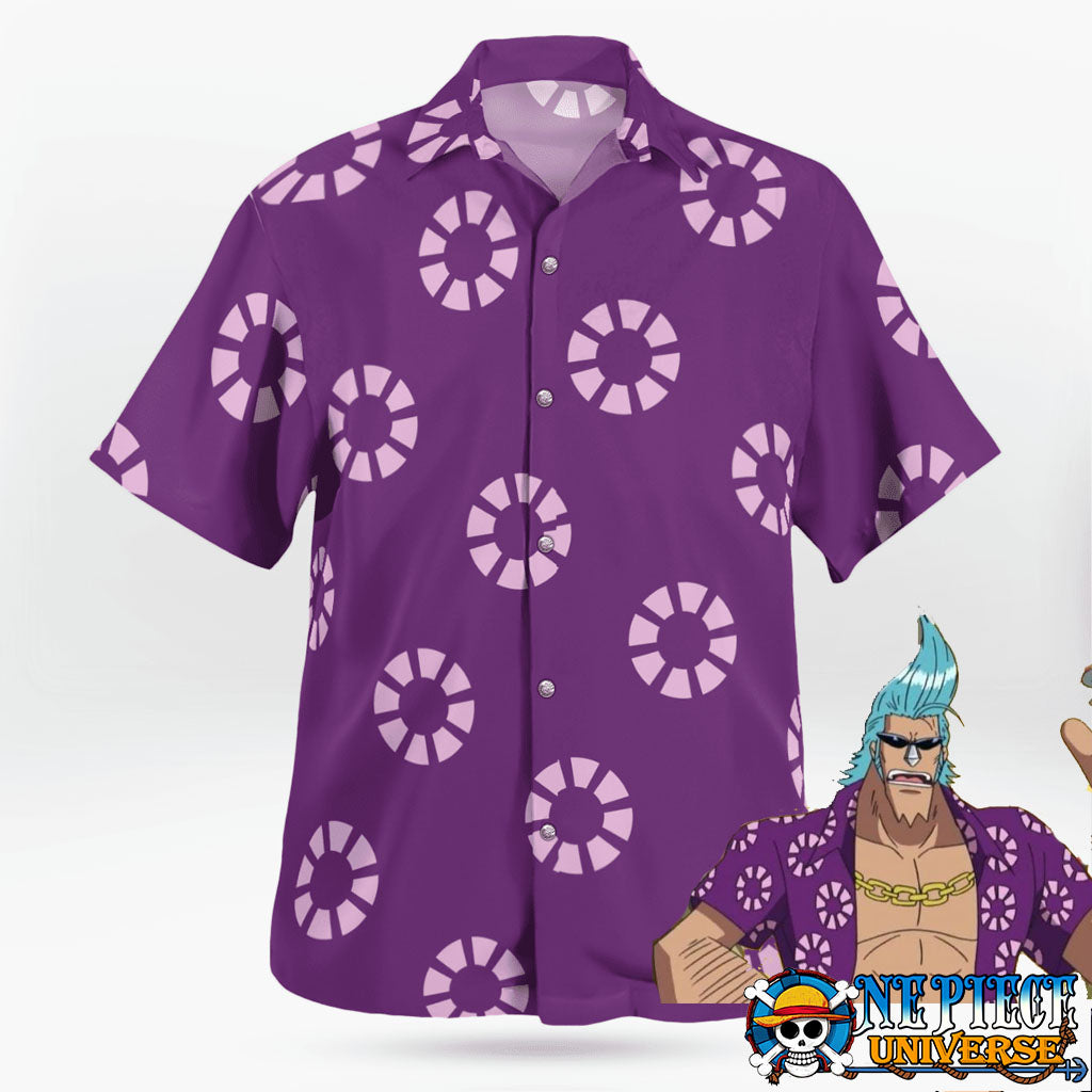 Button Up Franky Sabaody Hawaiian Shirt Outfit | One Piece Universe Store
