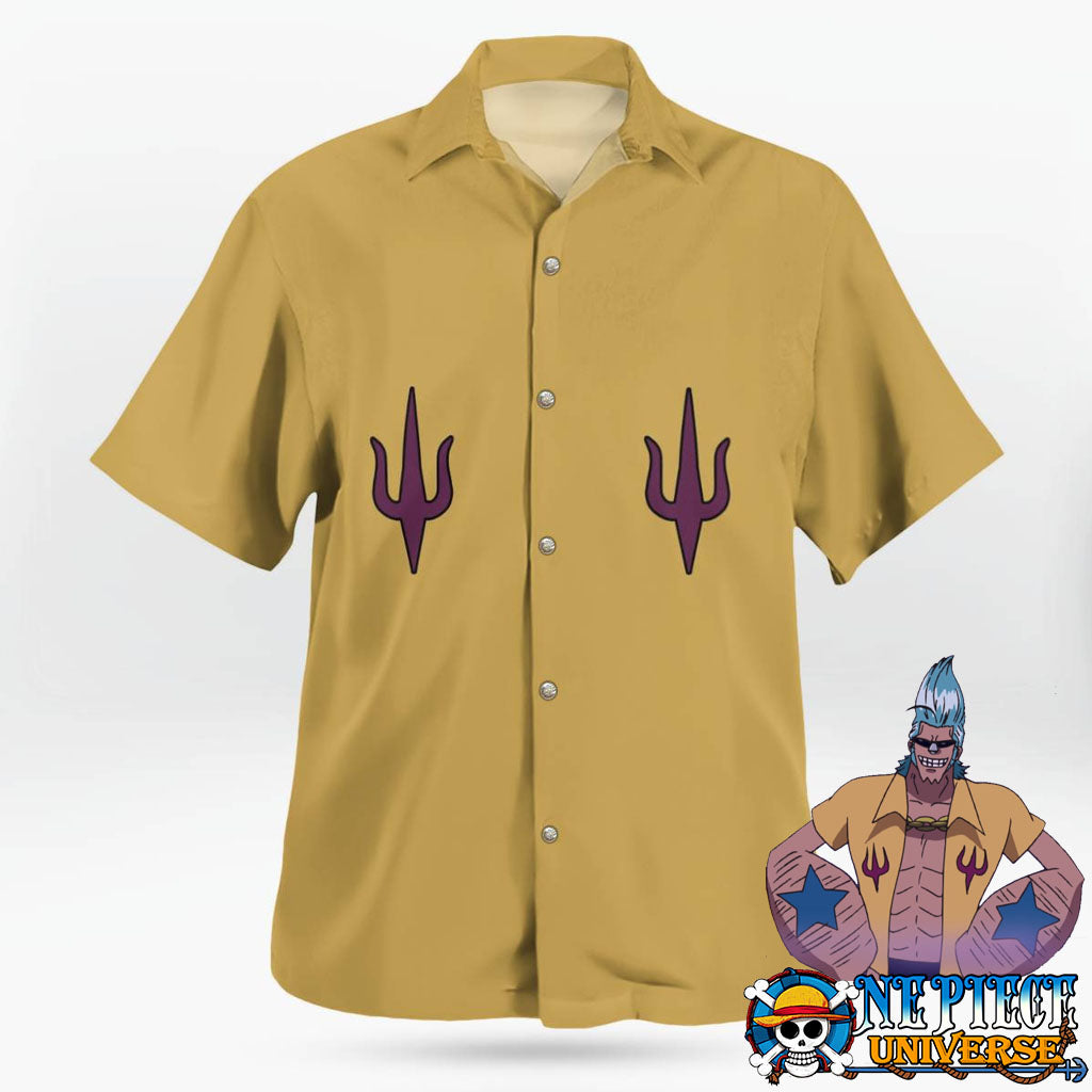 Franky Thrill Bark Hawaiian Shirt New Release 2025 | One Piece Universe Store