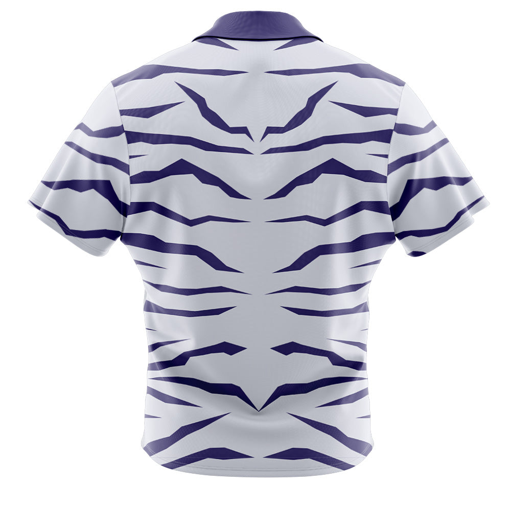 Garurumon Fur Digimon Button Up Hawaiian Shirt