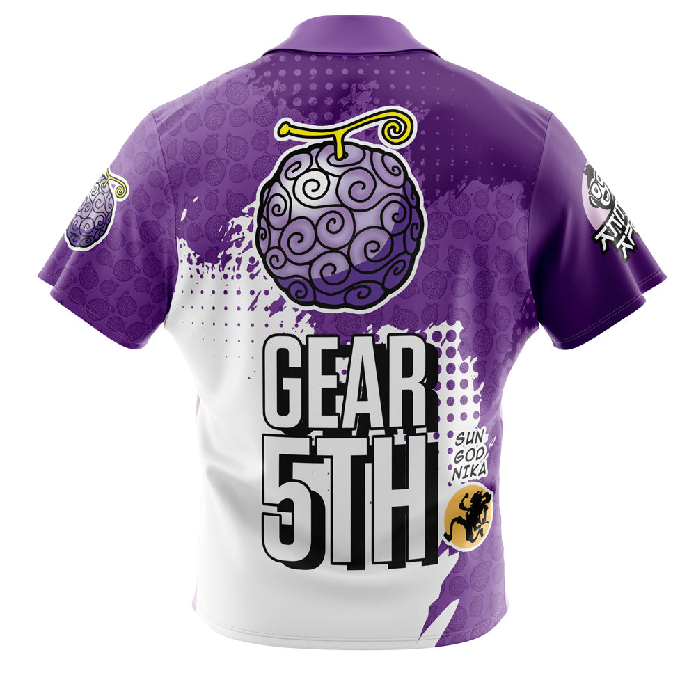 Gear 5th Luffy V4 One Piece Button Up Hawaiian Shirt