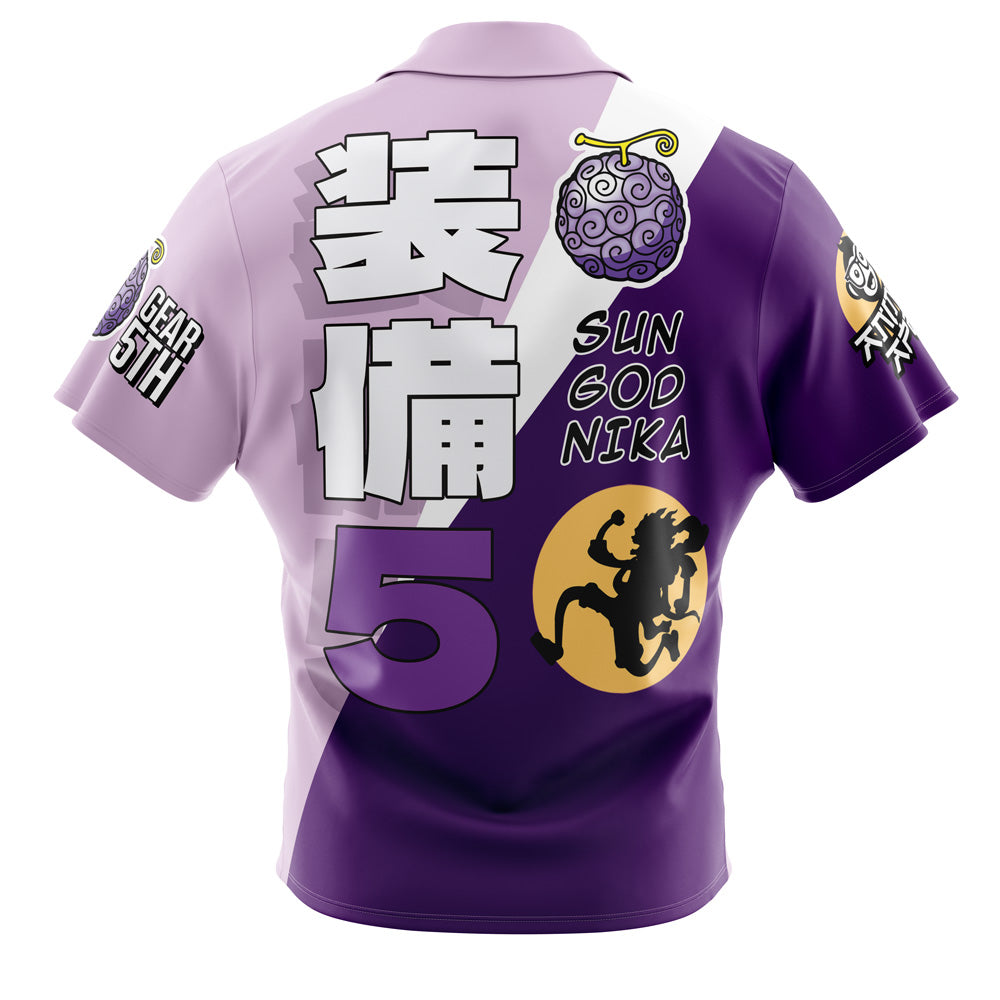 Gear 5th Luffy V5 One Piece Button Up Hawaiian Shirt