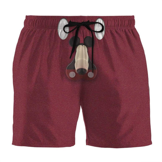 Mickey Mouse Shorts Disney Mickey Mouse Pants Funny Pattern Beach Shorts Red