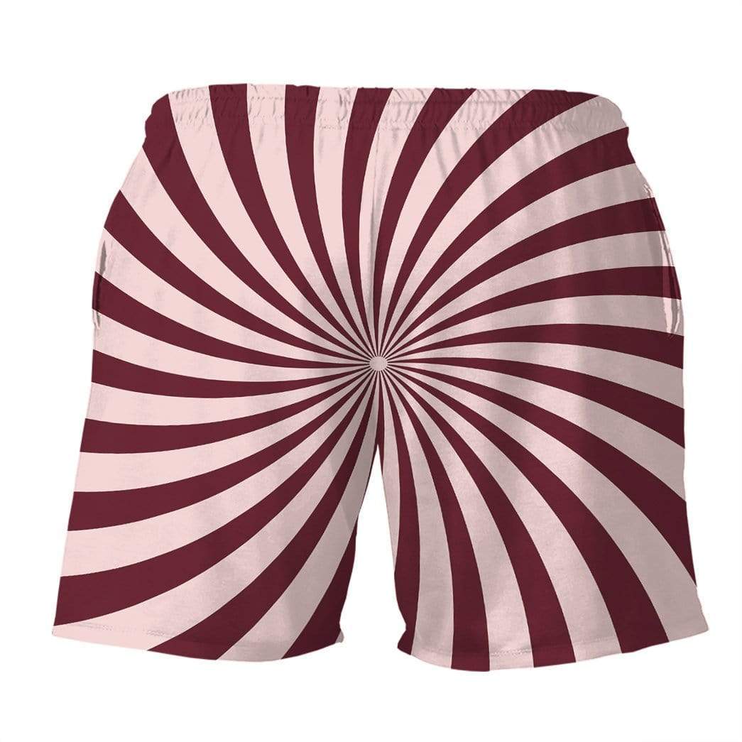 Funny Shorts Lick It Lips and Candy Beach Shorts Red Pink