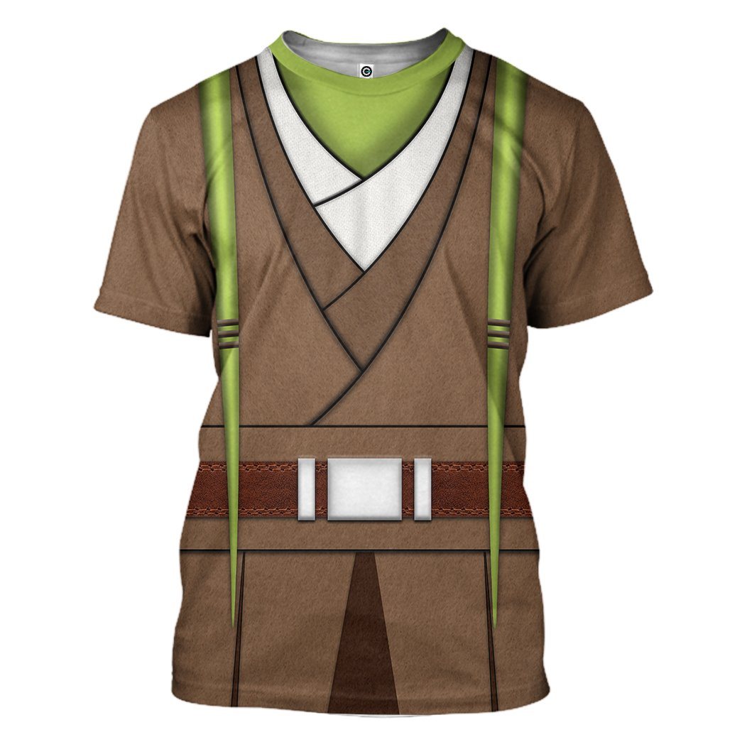 SW T-shirt SW Kit Fisto Costume 3d T-shirt SW Hoodie For Fan