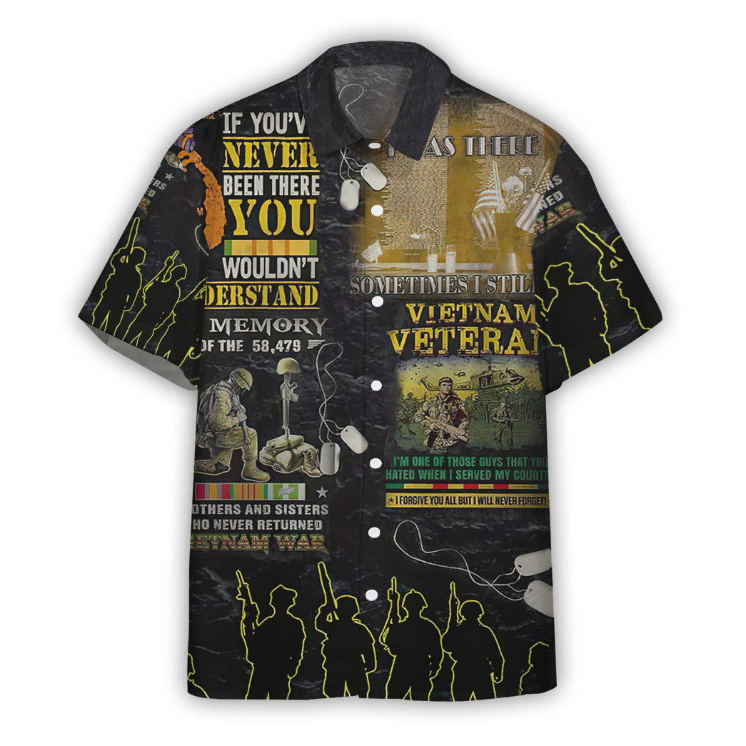 NoClaws Veteran Hawaii Shirt If You Never Been There You Wouldnt Understand Aloha Shirt Black Yellow Unisex
