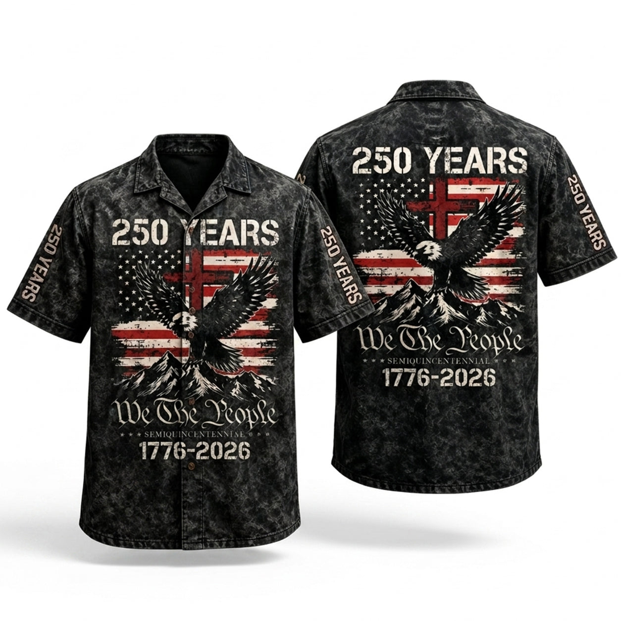250 Years We The People Hawaiian Shirt Patriotic Eagle 1776 2026 Gift
