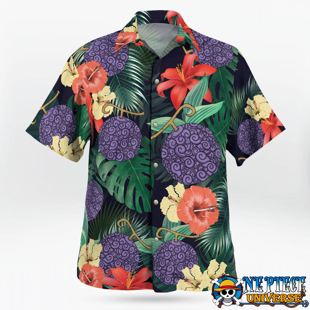 Gomu Gomu no Mi Hawaiian Shirt Colorful Cosplay | One Piece Universe Store