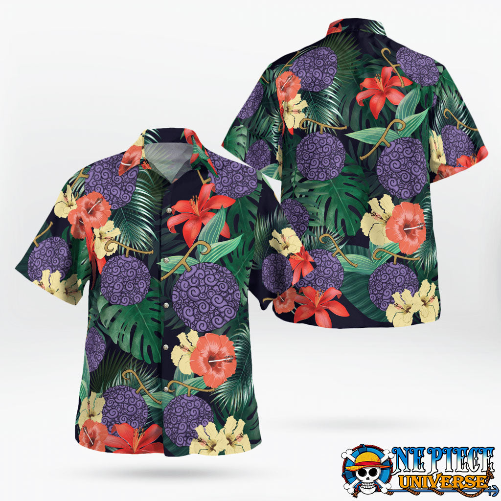 Gomu Gomu no Mi Hawaiian Shirt Colorful Cosplay | One Piece Universe Store