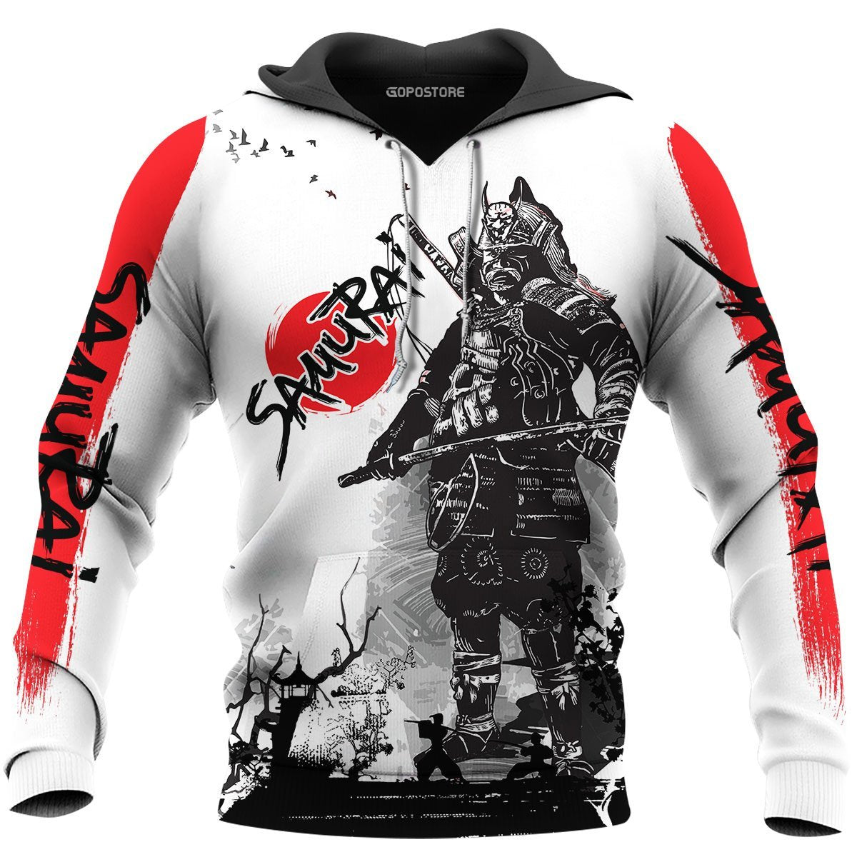 Gifury Japan T-shirt Japanese Samurai Art Black White T-shirt Japan Hoodie Apparel 2022