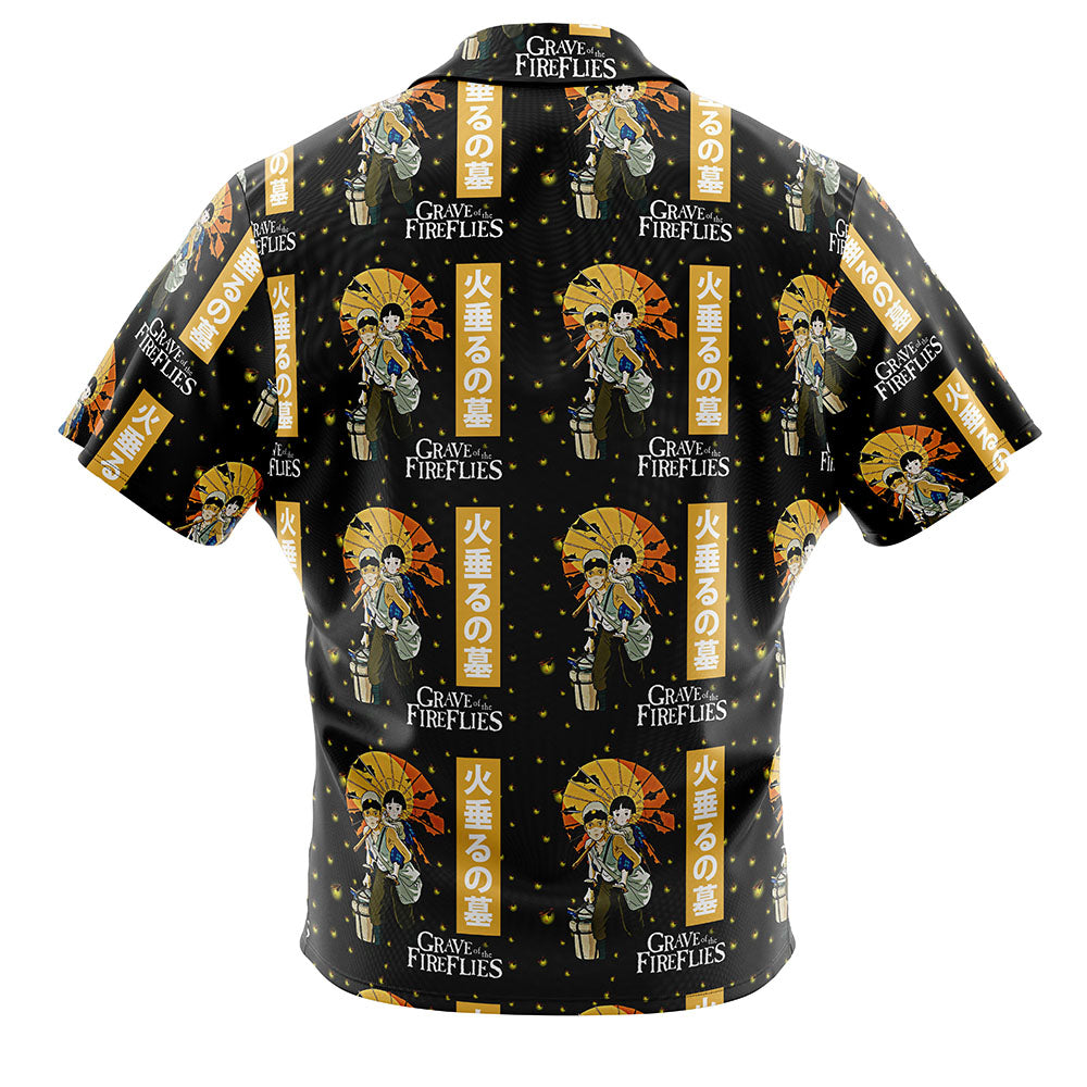 Grave of the Fireflies Studio Ghibli Button Up Hawaiian Shirt