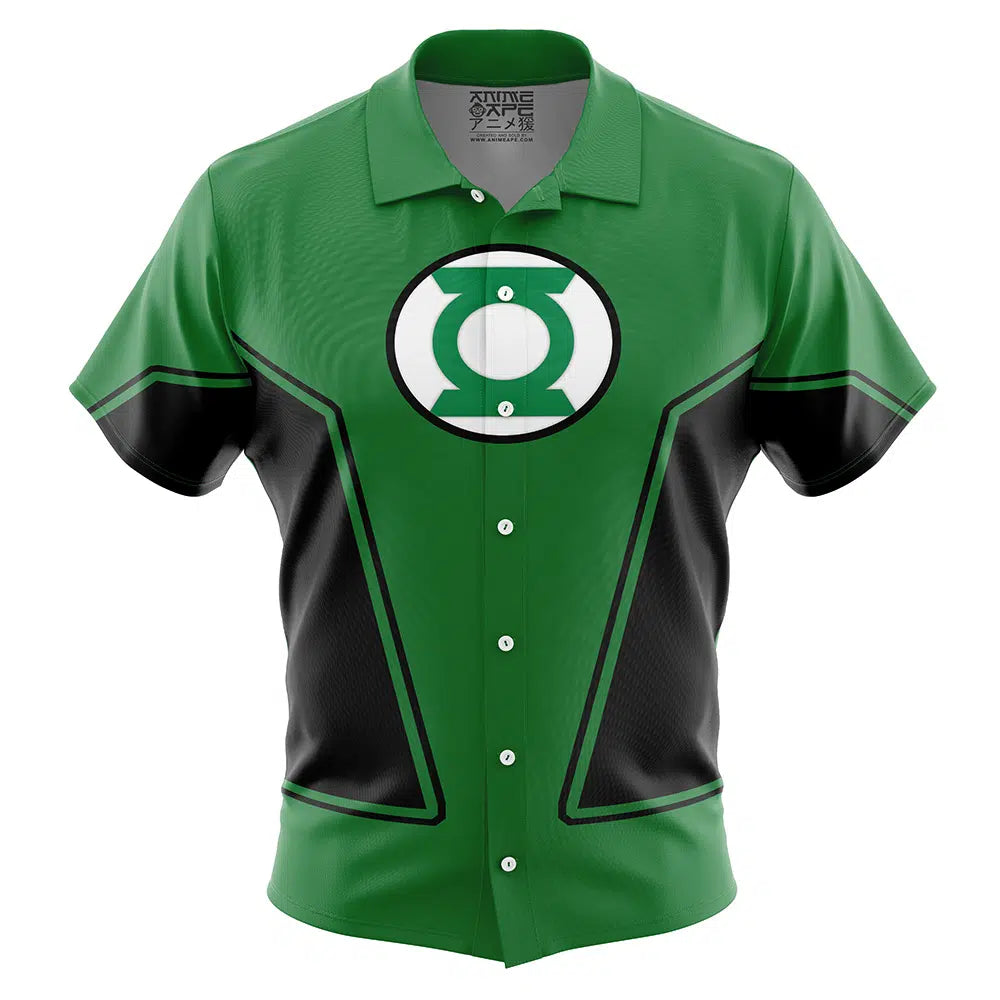Green Lantern DC Comics Button Up Hawaiian Shirt