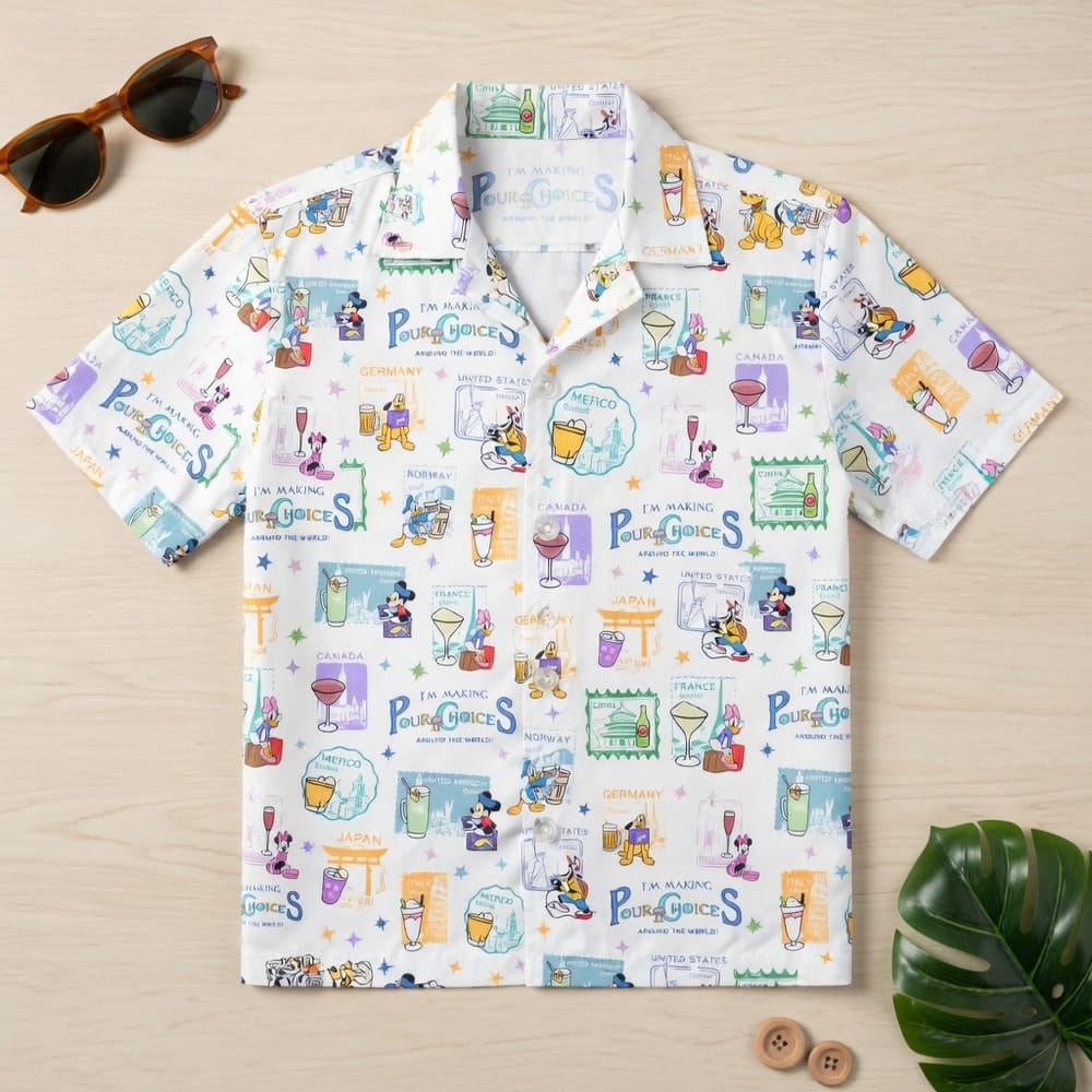 I'm Making Pour Choices Around The World Hawaiian Shirt World Park Mouse & Friends - HW0O5LUGT