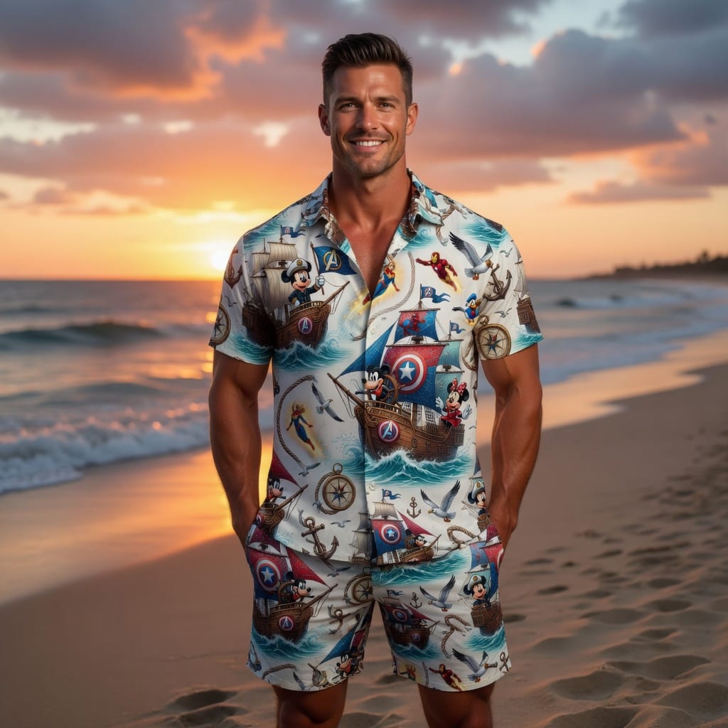Heroes Premium Hawaiian Shirt - Mouse Shield Hero Collection - HW1VPPI001