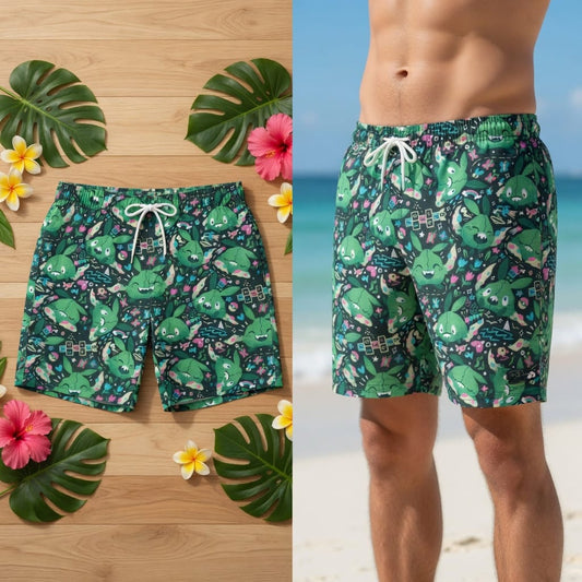 Seed Monster Premium Hawaiian Shirt - Grass Type Monster Aloha - HW3ENQ8001