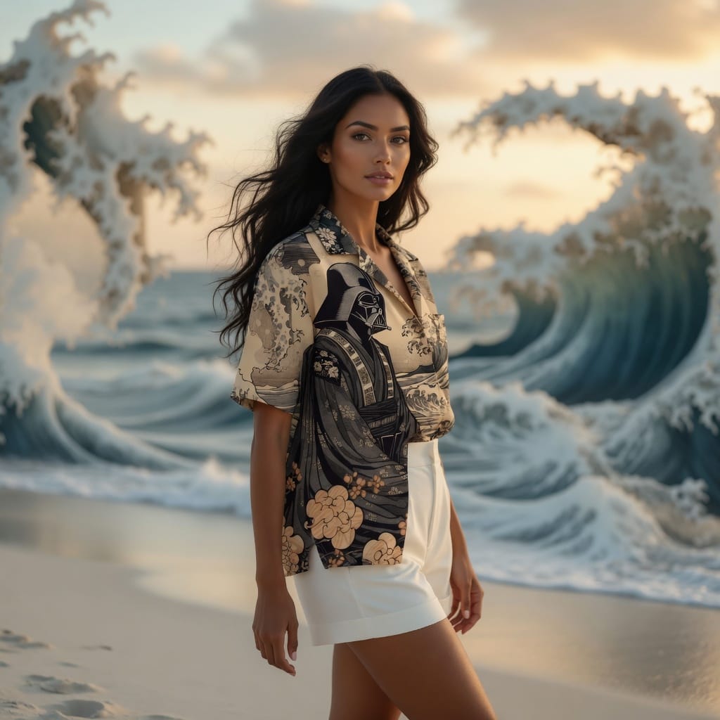 Dark Lord Great Wave Premium Hawaiian Shirt - Aloha Style - HW4OIWK001