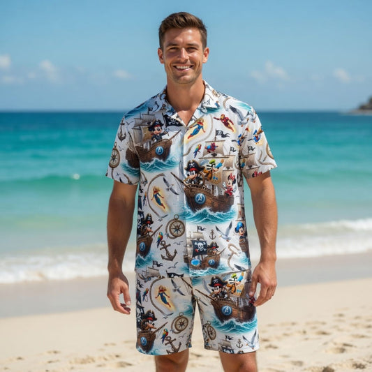 Mouse Pirate Premium Hawaiian Shirt - Men's - HW68A9N001