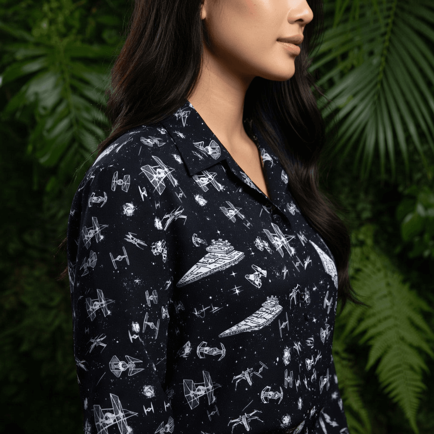 Galactic Spaceship Premium Hawaiian Shirt - Galaxy Aloha - HW7AHGB001