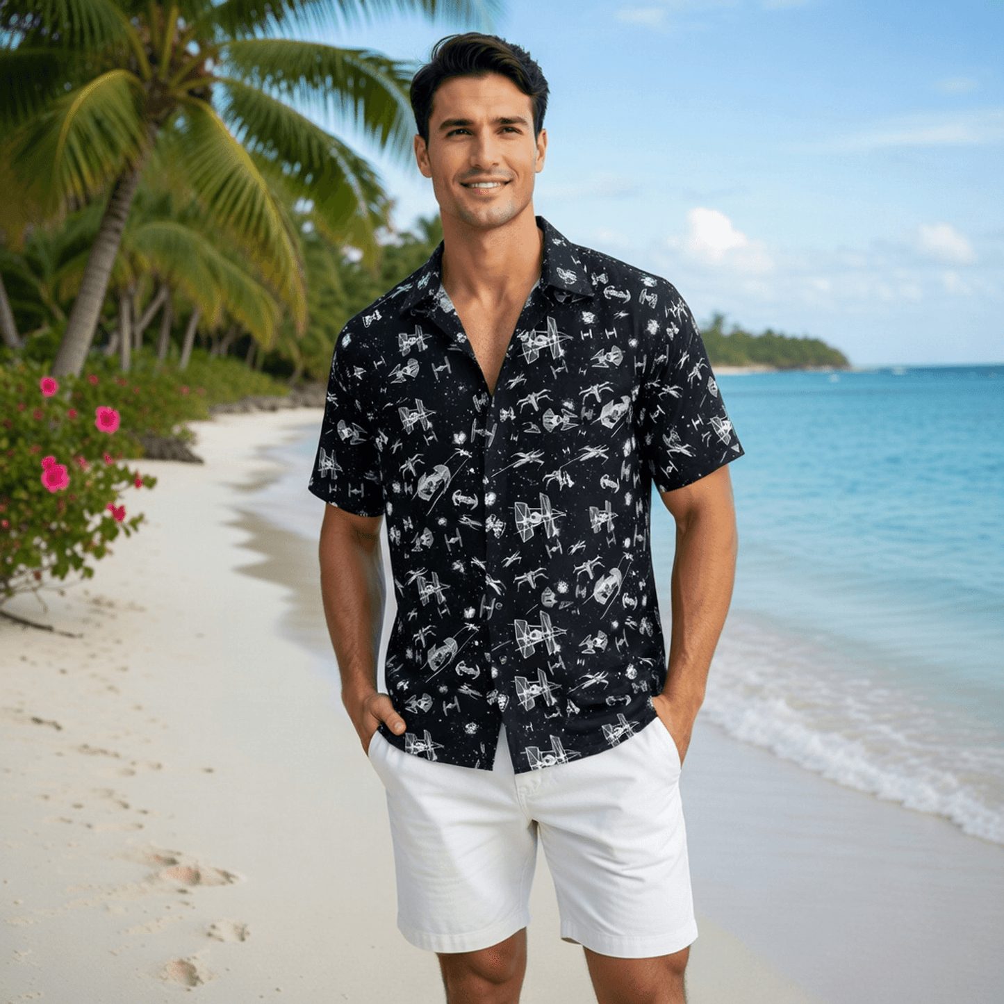 Galactic Spaceship Premium Hawaiian Shirt - Galaxy Aloha - HW7AHGB001