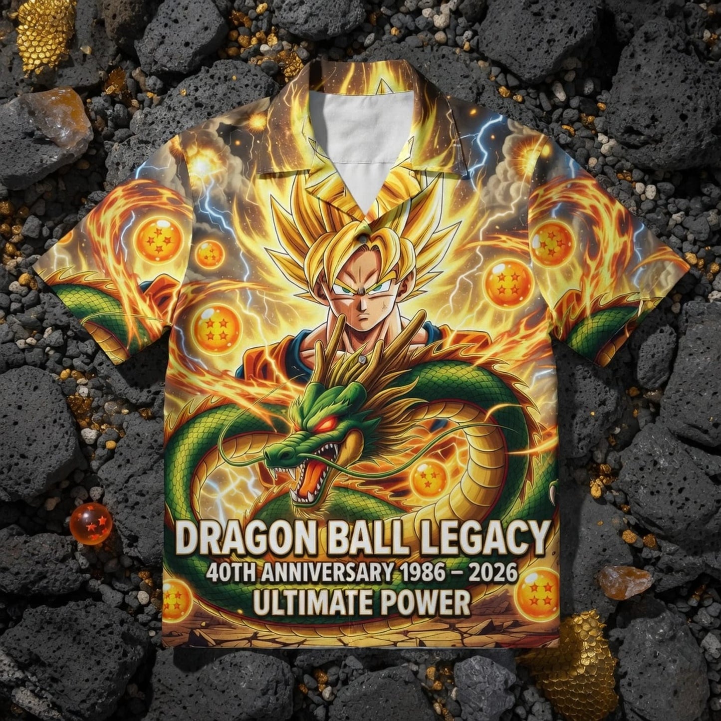 Anime Warrior Legacy 40th Anniversary Premium Hawaiian Shirt - HW7OLY7RC