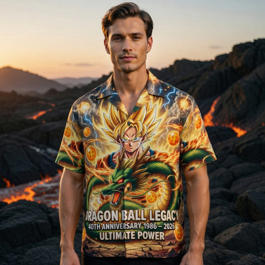 Anime Warrior Legacy 40th Anniversary Premium Hawaiian Shirt - HW7OLY7RC