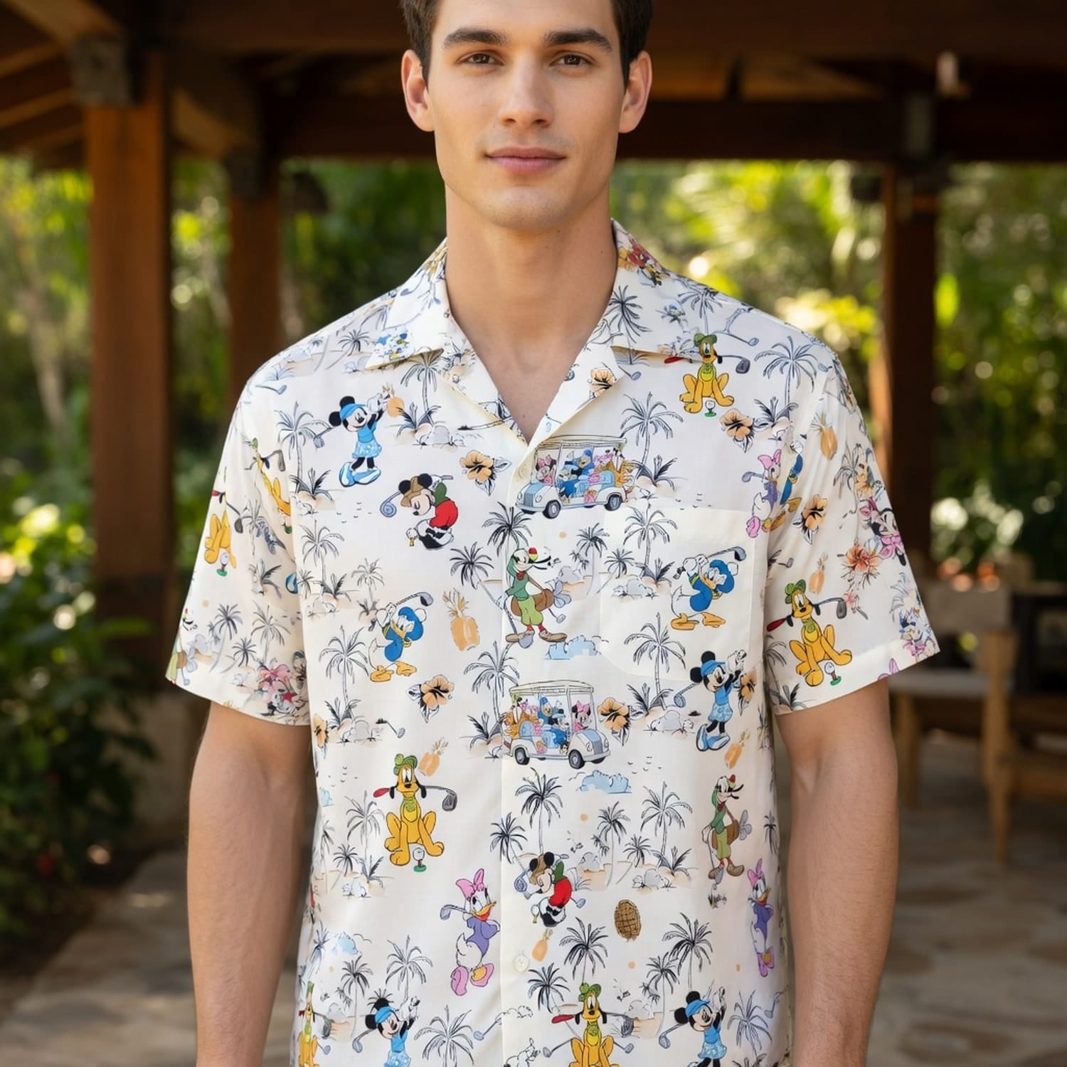 Golf Vacation Hawaiian Shirt - Mouse & Friends Tropica - HW8KV0XY8