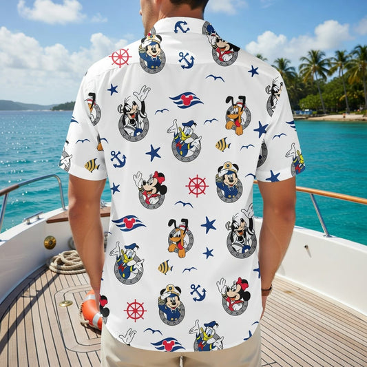 Mouse And Co Cruise Premium Hawaiian Shirt/Short,Summer Gift For Him, Cruise Gift - HW9ESKR001