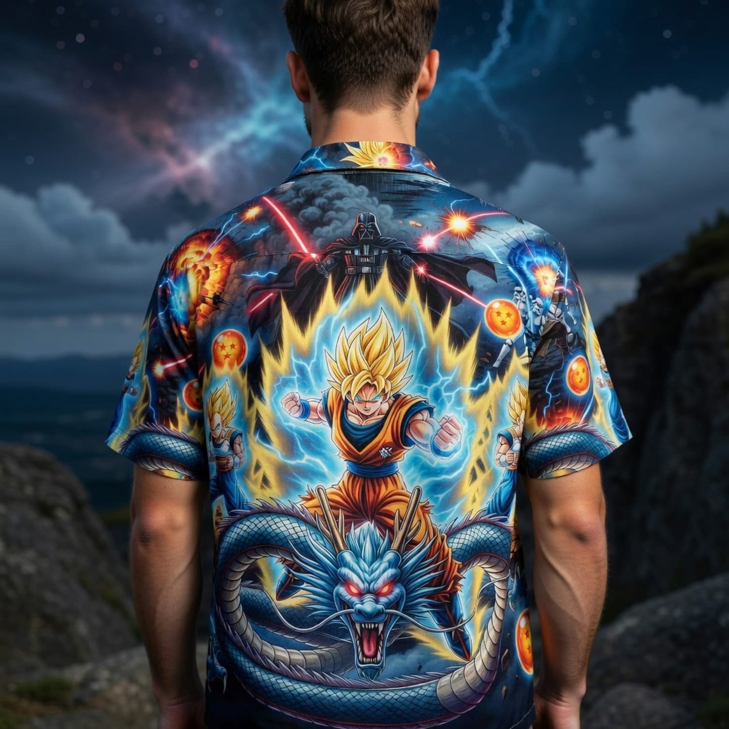 Anime Warrior Galactic Battle Hawaiian Shirt - HWB9PJOGV