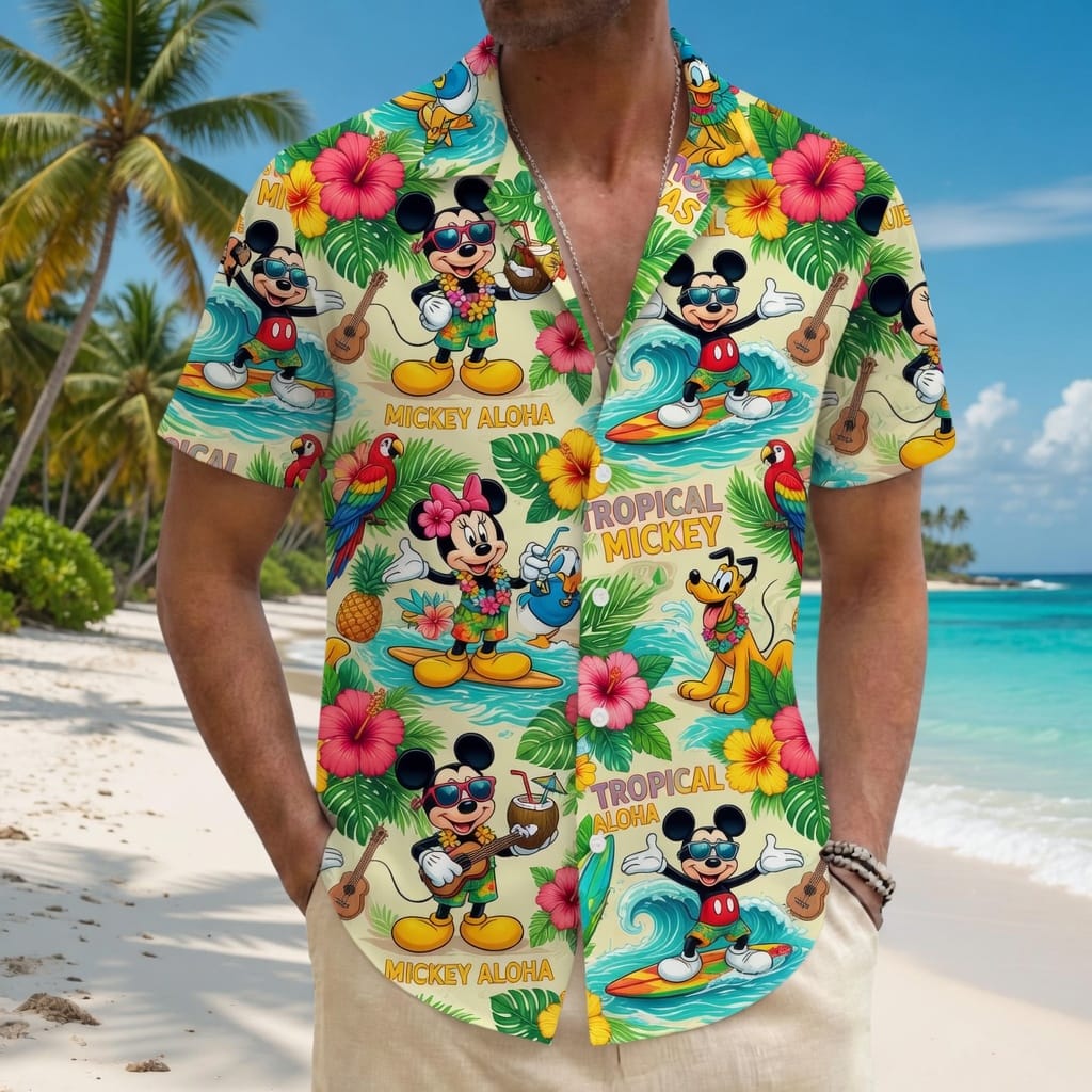 Mouse Aloha Hawaiian Outfit - Matching Couple Set - HWC46AR001