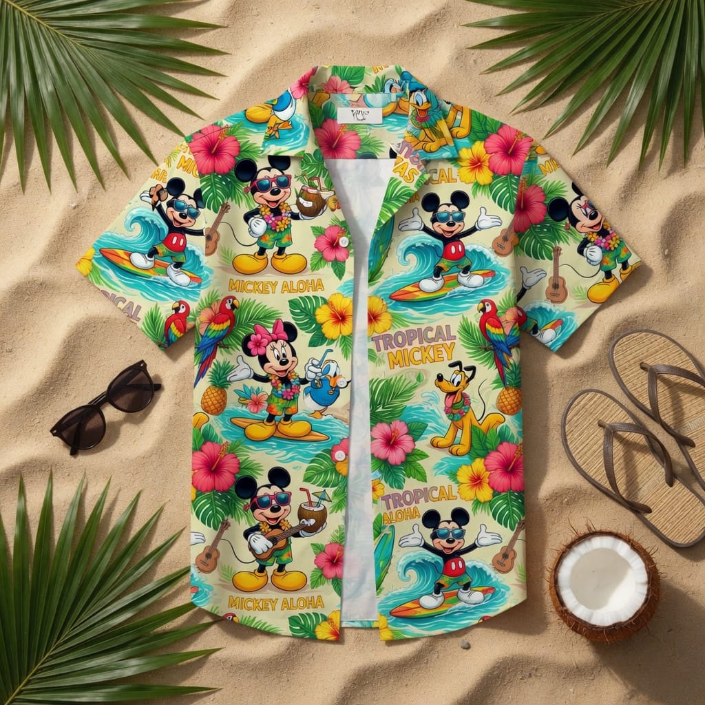 Mouse Aloha Hawaiian Outfit - Matching Couple Set - HWC46AR001