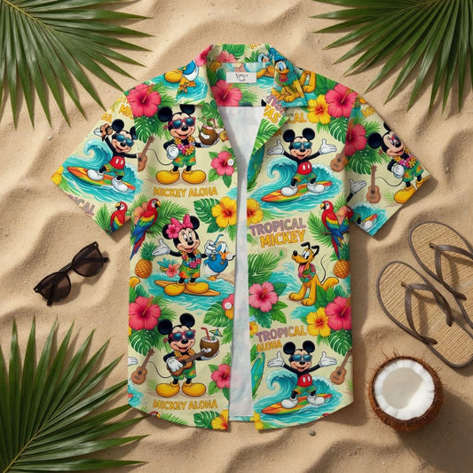 Mouse Aloha Hawaiian Outfit - Matching Couple Set - HWC46AR001