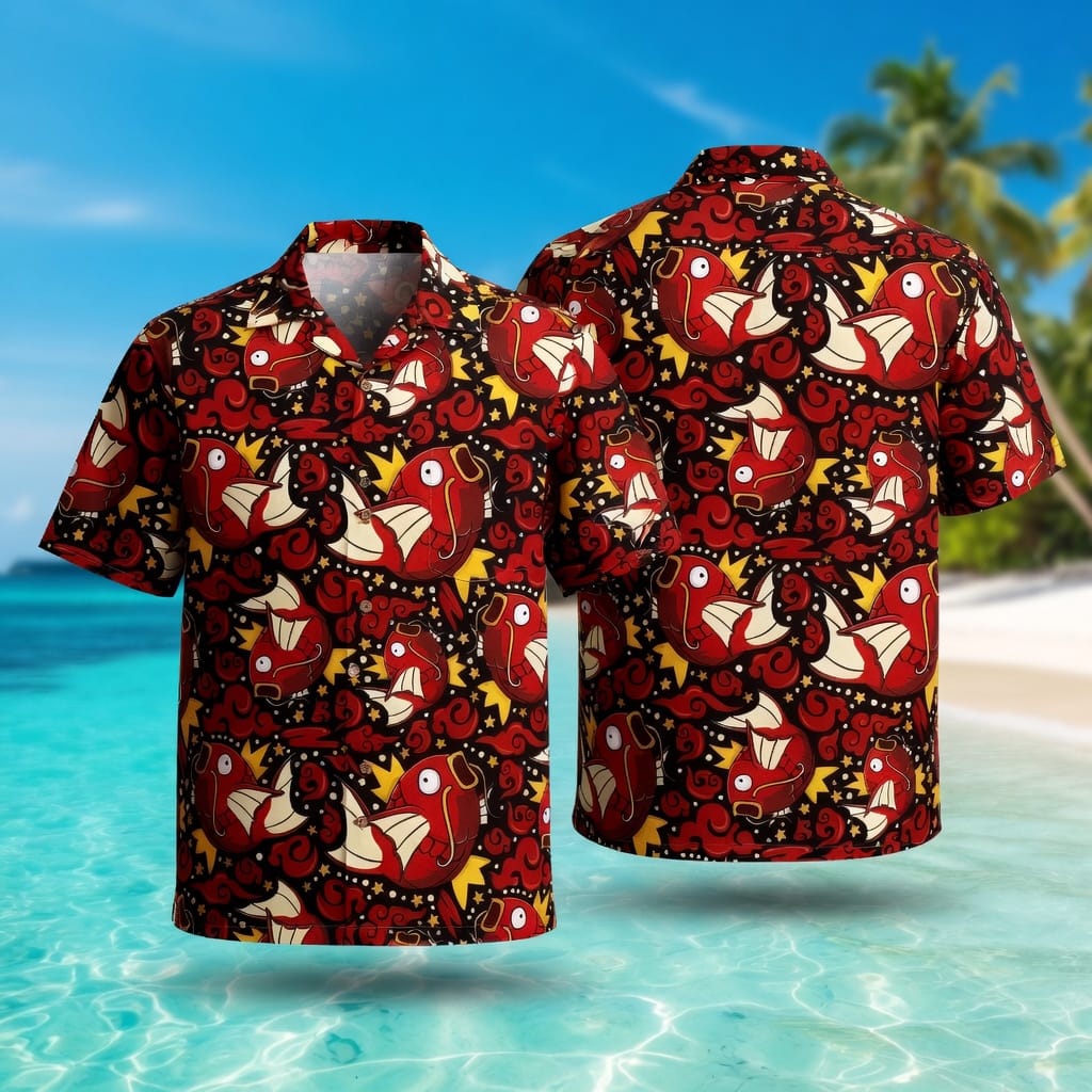 Fish Monster Premium Hawaiian Shirt - Funny Monster Tropical Aloha Shirt for Men & Women - HWDBMP5001