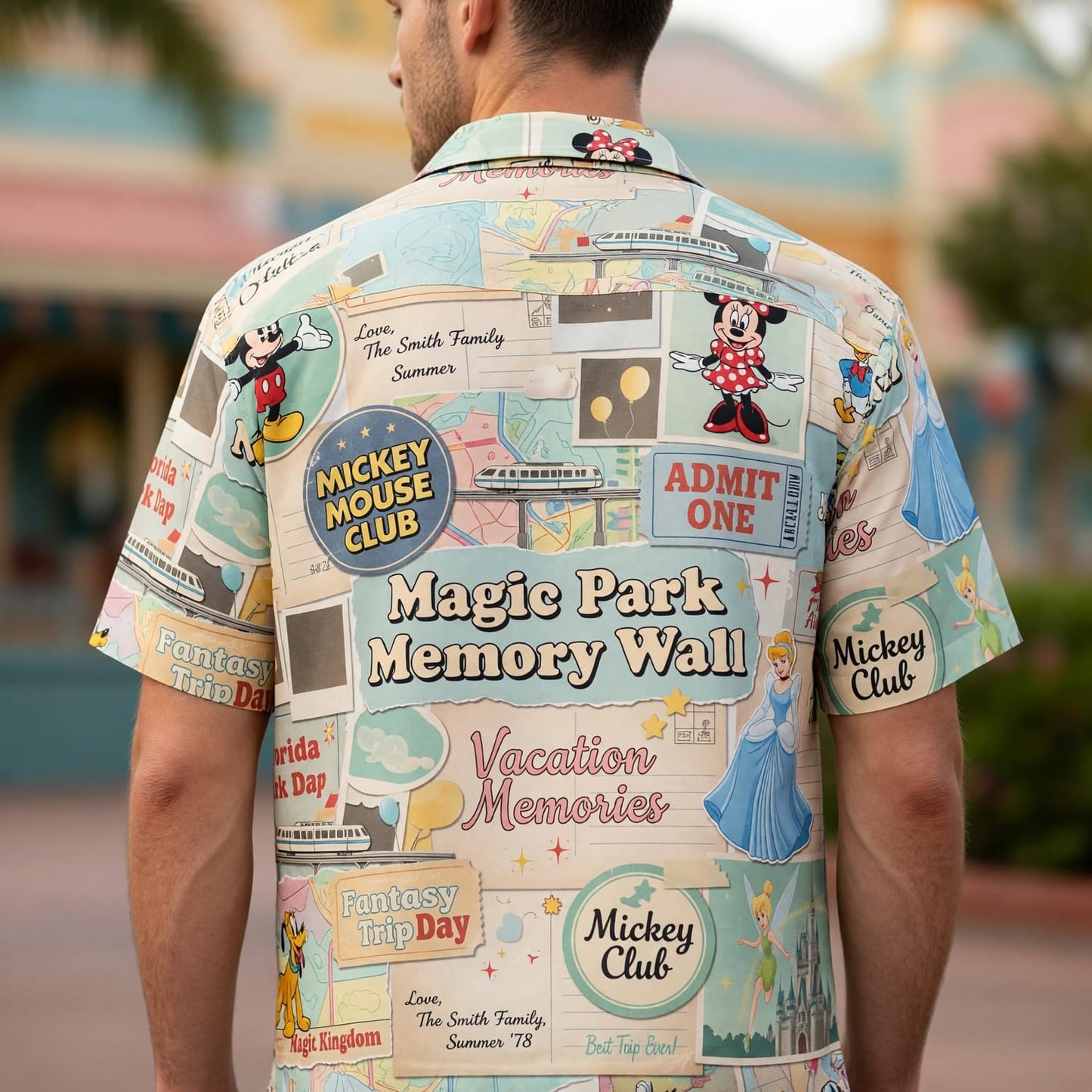 Theme Park Vacation Hawaiian Shirt - Castle Park Memory Collage - HWDZWCKOY