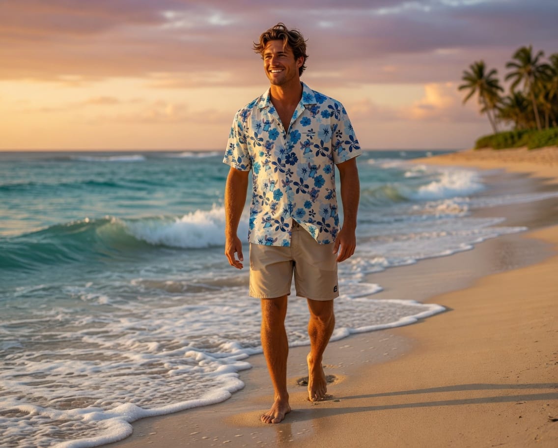Blue Alien Premium Hawaiian Shirt - Aloha Style - HWF4XWM001