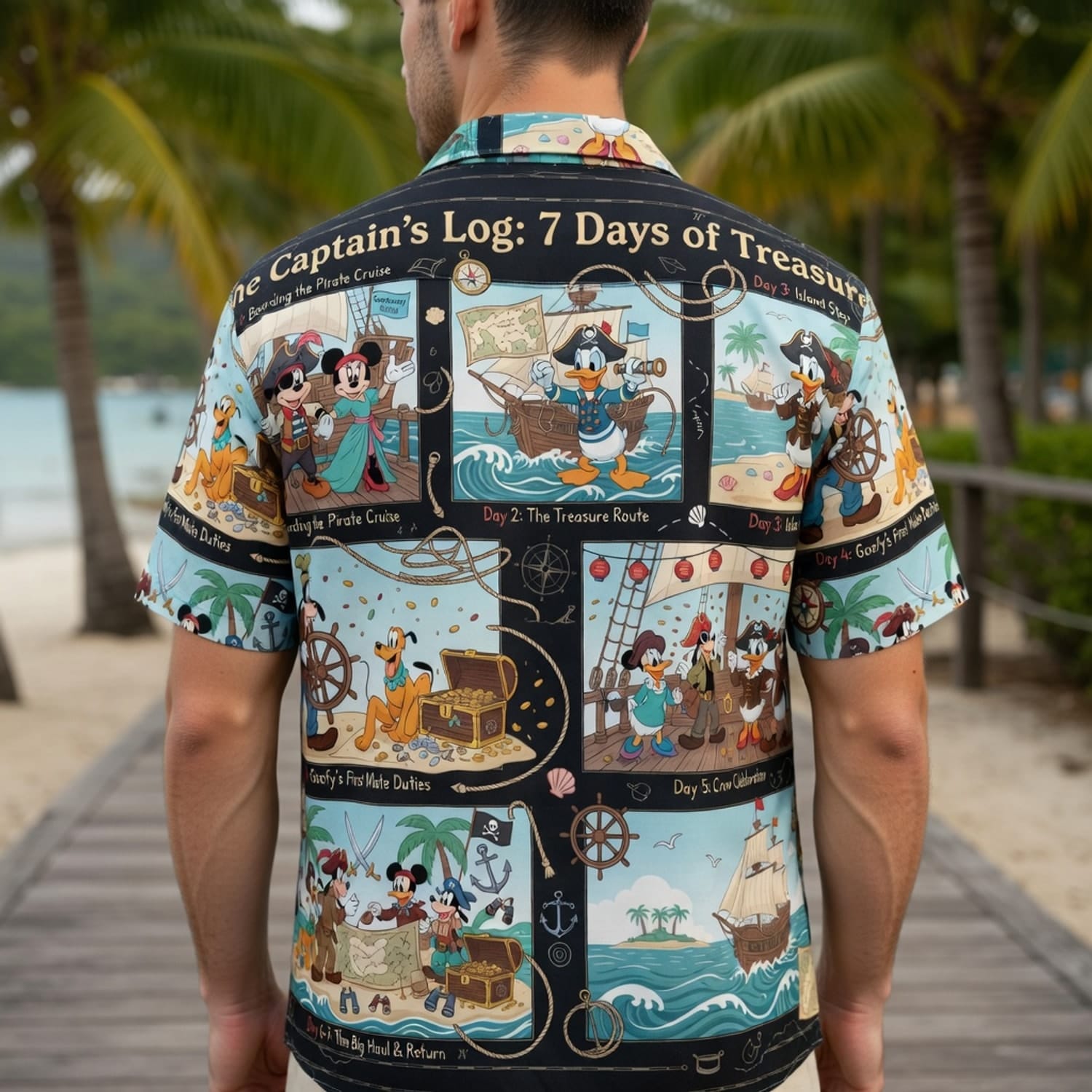Pirate Cruise Hawaiian Shirt - Mouse Treasure Adventure - HWH4KIT1P