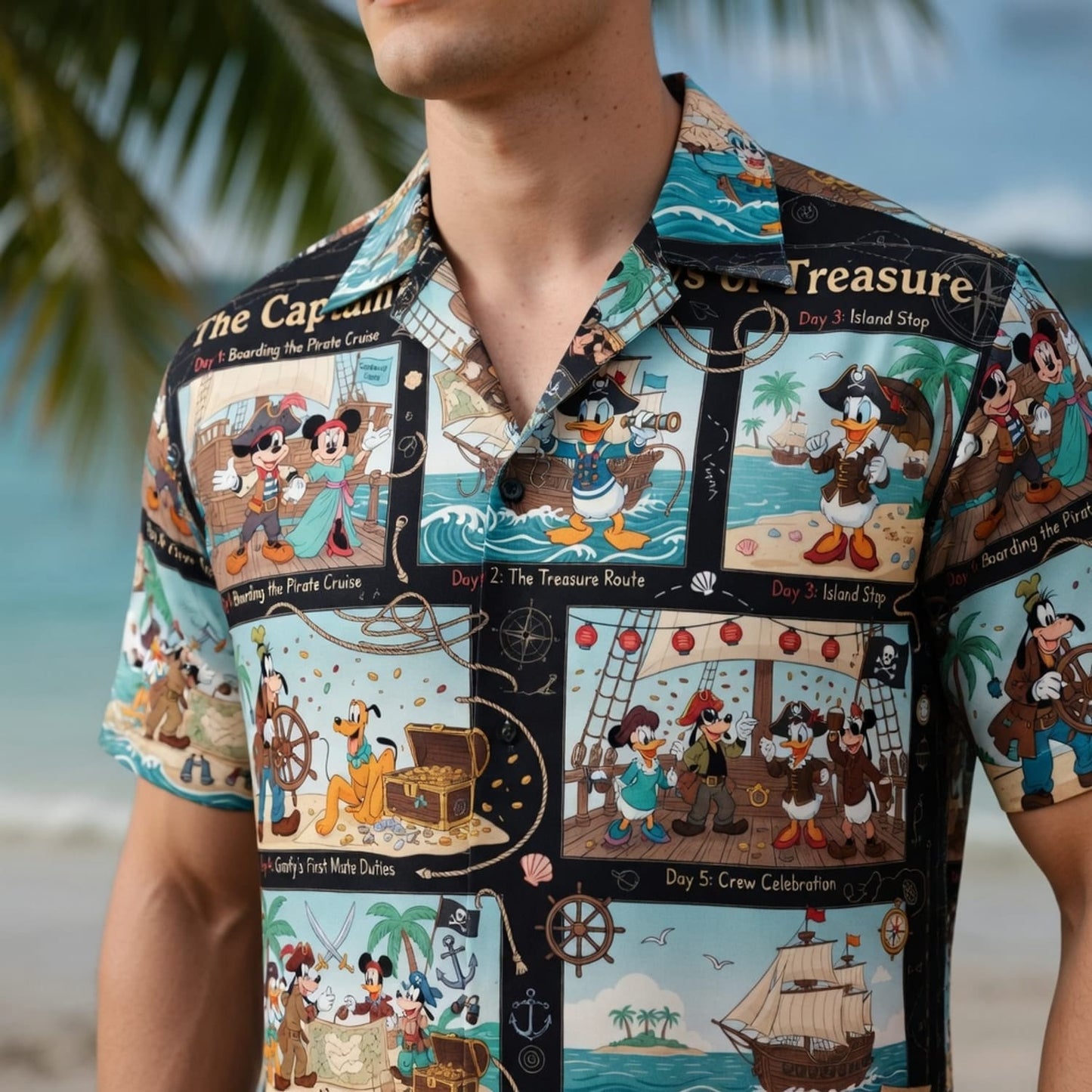Pirate Cruise Hawaiian Shirt - Mouse Treasure Adventure - HWH4KIT1P