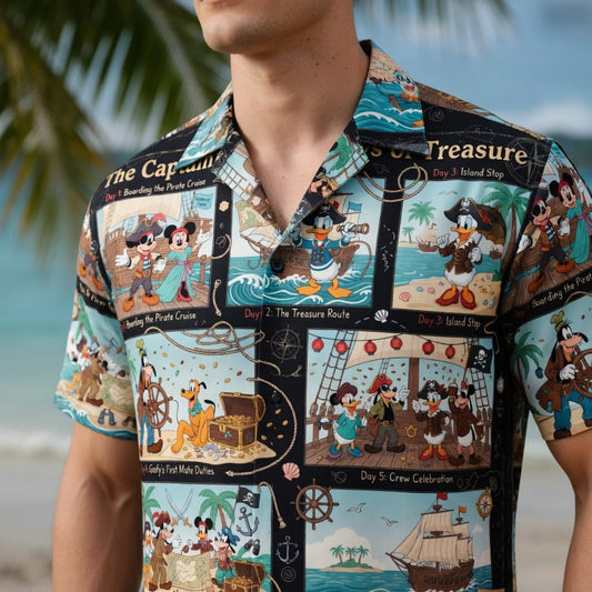 Pirate Cruise Hawaiian Shirt - Mouse Treasure Adventure - HWH4KIT1P