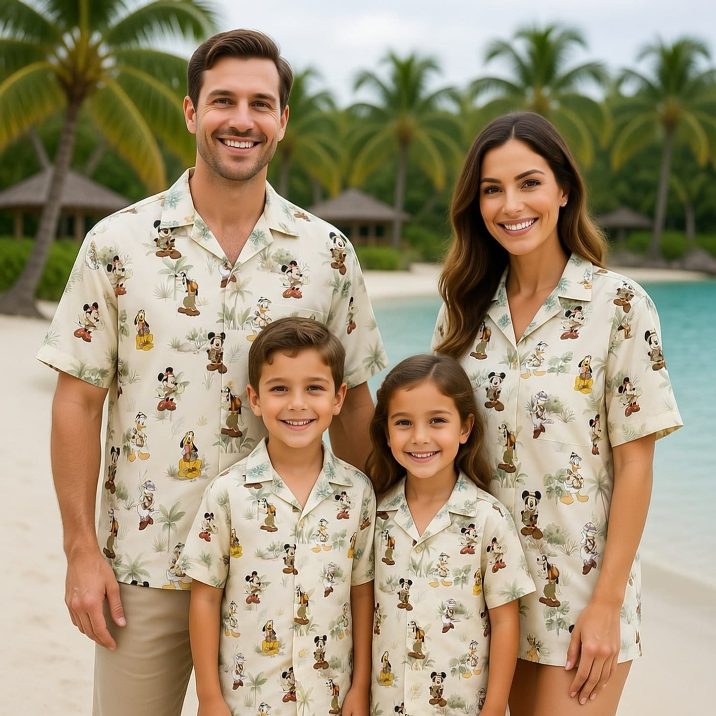 Safari Mouse Hawaiian Shirt - Tropical Jungle Explorer Print - HWI7676UI