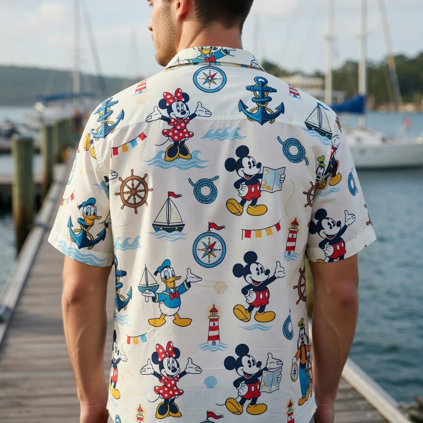 Mouse Nautical Adventure Hawaiian Shirt - HWKBHTQLM