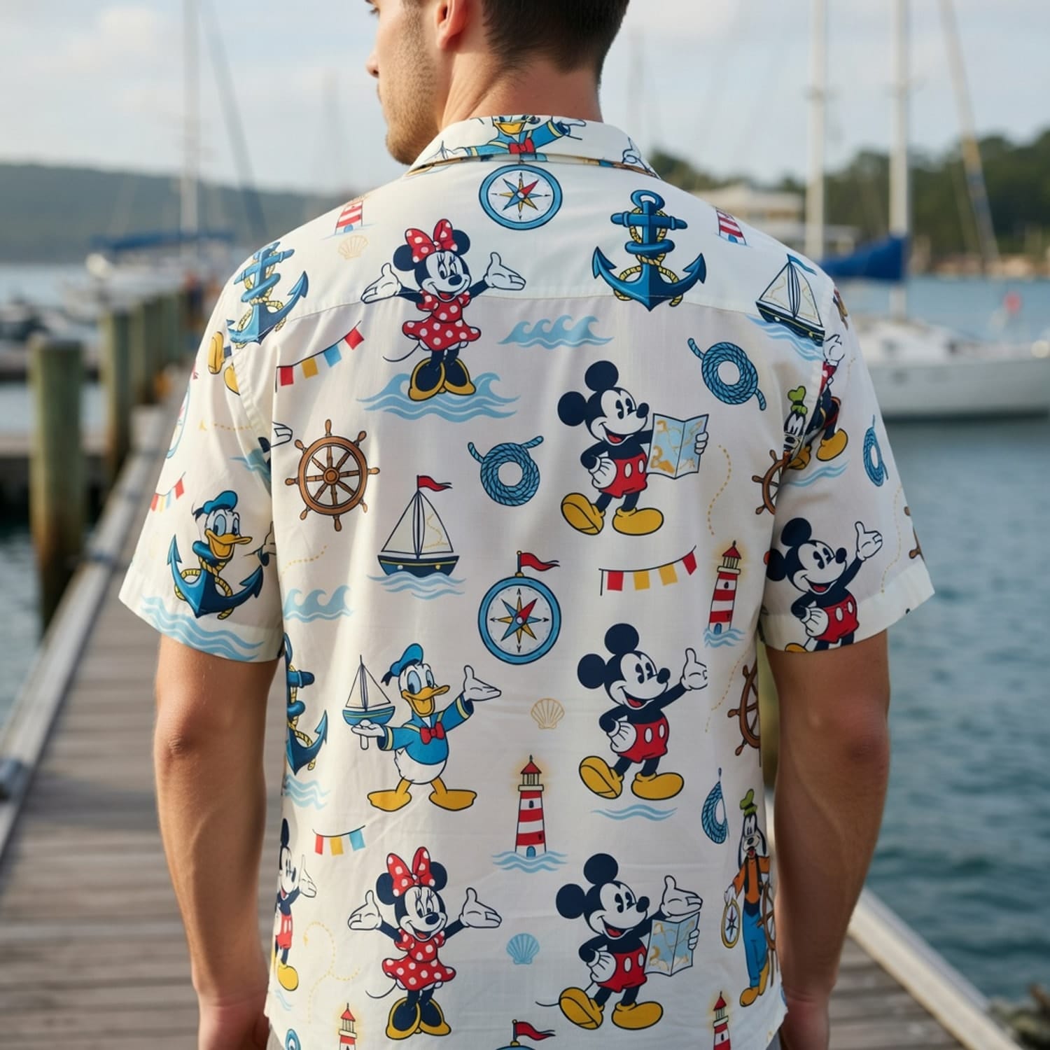 Mouse Nautical Adventure Hawaiian Shirt - HWKBHTQLM