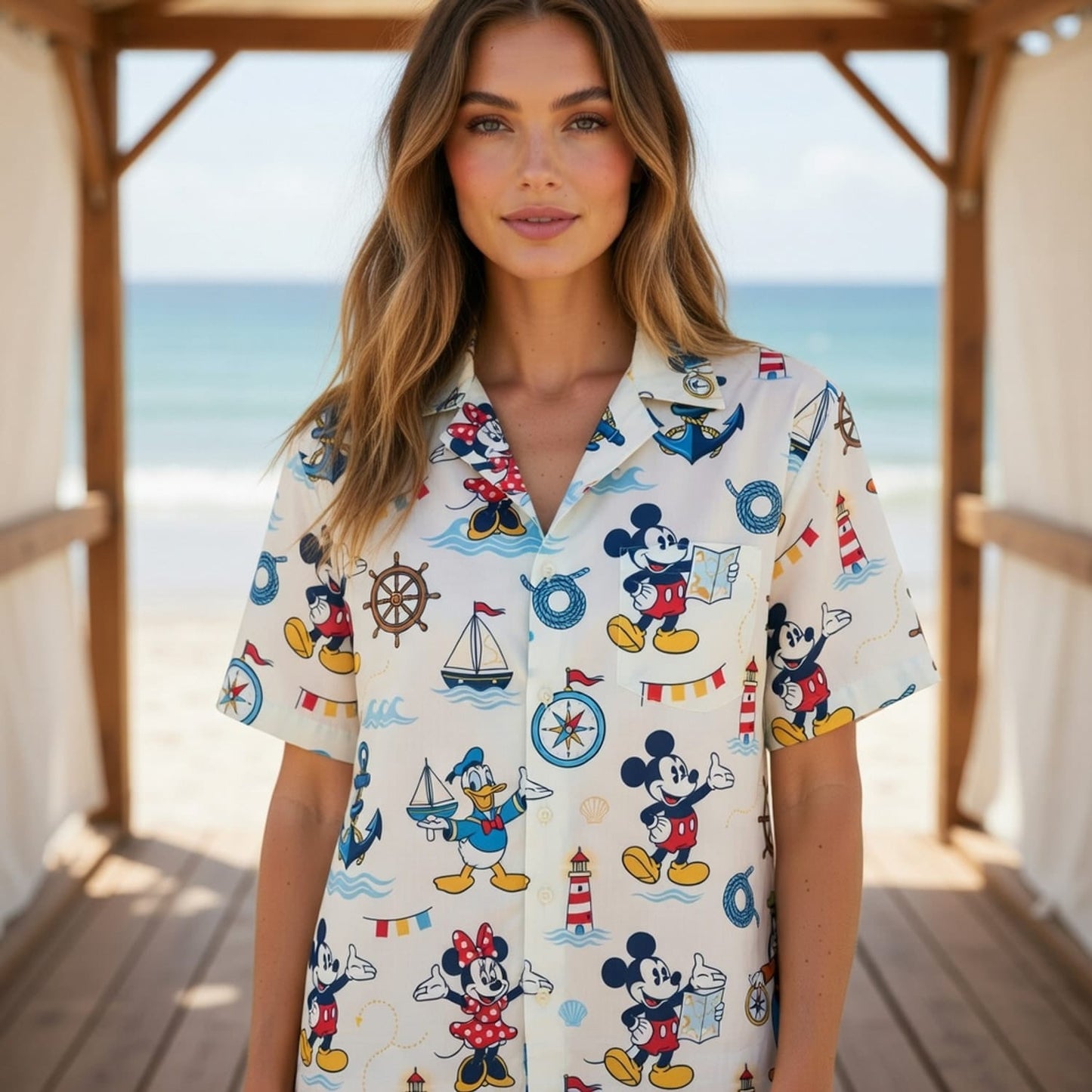 Mouse Nautical Adventure Hawaiian Shirt - HWKBHTQLM